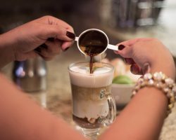 Kaffedrink i glas
